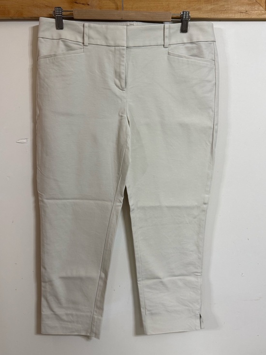 LOFT Pants - LOFT Cream Straight Cropped Riviera Pants